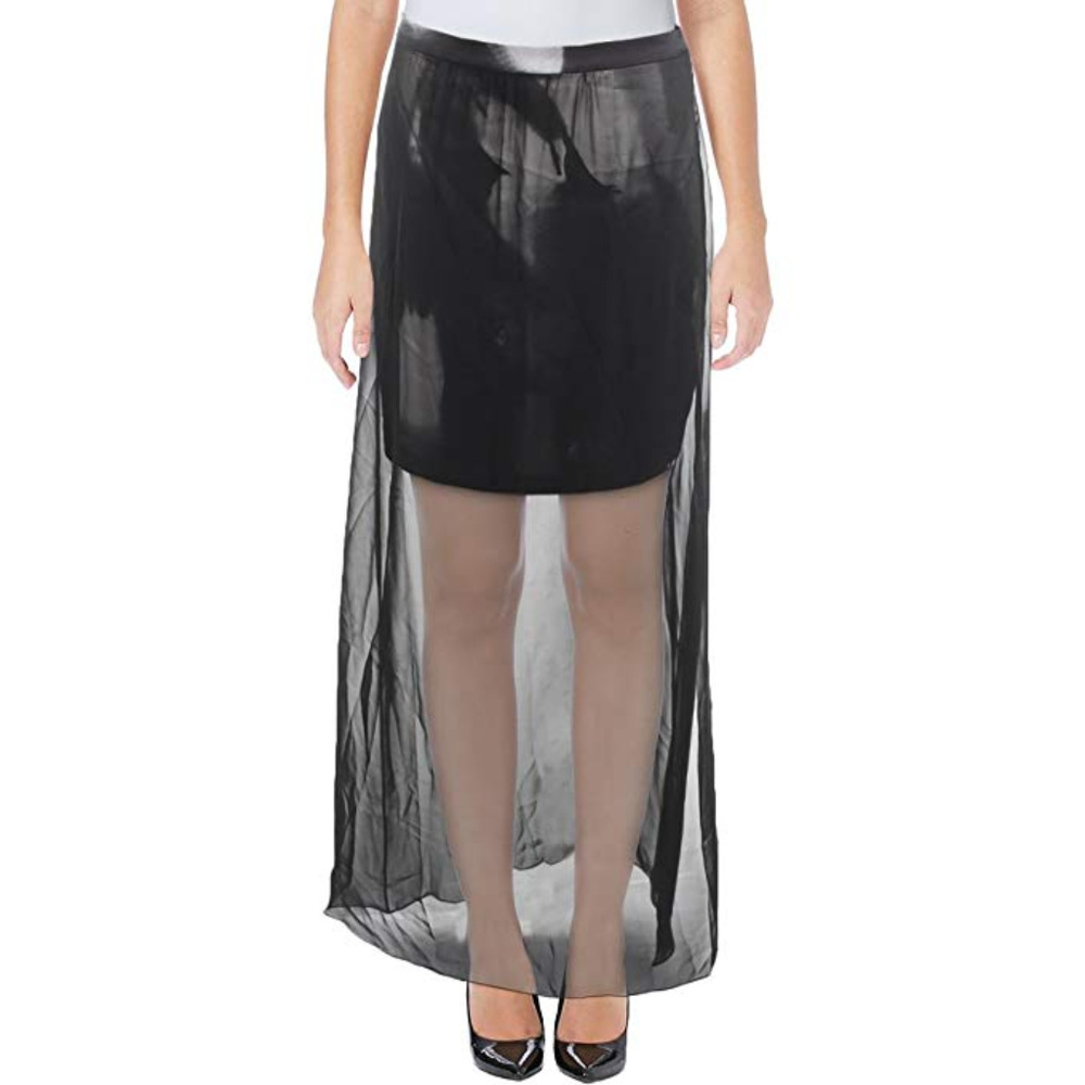 Elegant high waisted floor length skirt